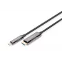 DIGITUS Καλώδιο προσαρμογέα USB - Type-C σε HDMI AOC FO έκδοση HDMI 2.0; Max 4Kx2K@60Hz; 20m