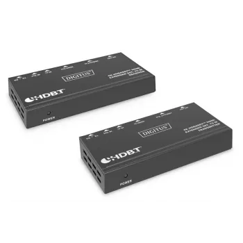 DIGITUS Σετ επέκτασης 4K HDBaseT 70m PoC RS232 IR μαύρο