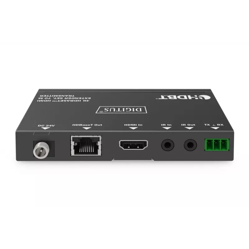 DIGITUS Σετ επέκτασης 4K HDBaseT 70m PoC RS232 IR μαύρο