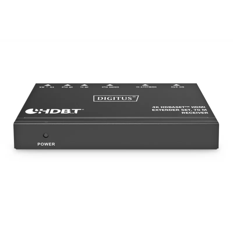DIGITUS Σετ επέκτασης 4K HDBaseT 70m PoC RS232 IR μαύρο