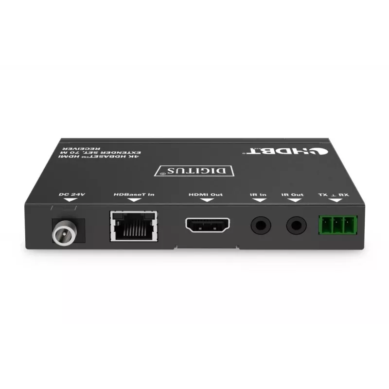 DIGITUS Σετ επέκτασης 4K HDBaseT 70m PoC RS232 IR μαύρο
