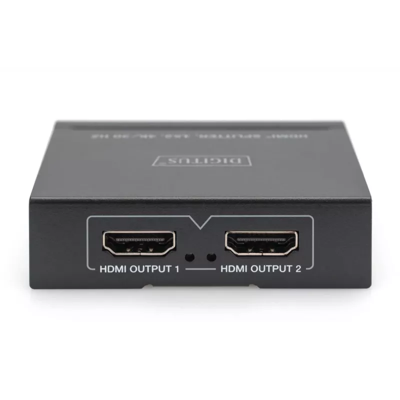 DIGITUS Διαχωριστής 4K HDMI. 1x 2 4K/30Hz. μαύρο