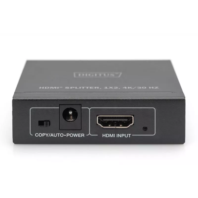 DIGITUS Διαχωριστής 4K HDMI. 1x 2 4K/30Hz. μαύρο