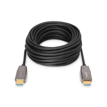 DIGITUS Καλώδιο υβριδικής οπτικής ίνας HDMI AOC, Type-A αρσενικό/αρσενικό, 20 m UHD 8K@60Hz, CE, μαύρο