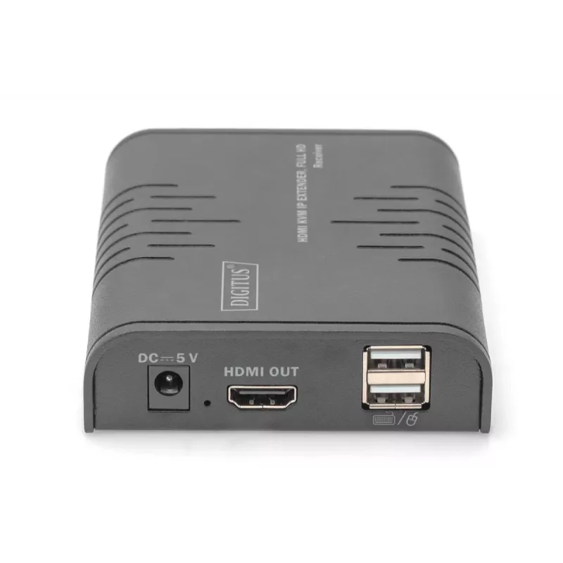 Digitus Δέκτης επέκτασης HDMI KVM IP Full HD Ενσύρματο 120m USB