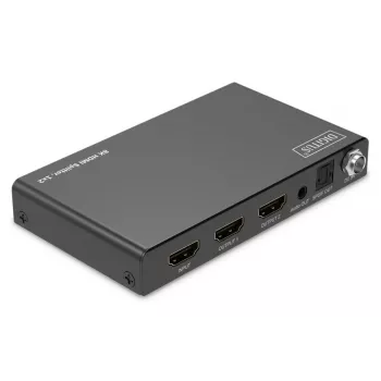 DIGITUS Διαχωριστής HDMI 1x2 - 8K/60Hz (4:4:4), Toslink, Stereo, έλεγχος EDID