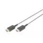 DIGITUS Καλώδιο σύνδεσης HDMI High Speed, Type-A, HighFlex αρσενικό/αρσενικό, 2,0 m, 4K Ultra HD@30Hz, ενεργό, CE, χρυσό μαύρο