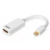 Καλώδιο προσαρμογέα DIGITUS ASSMANN DisplayPort, Mini DP - HDMI Type A αρσενικό/θηλυκό, 15 cm, συμβατό με DP 1.1a, CE, λευκό