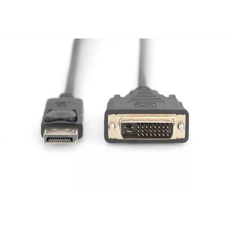 Καλώδιο DIGITUS DP - DVI-D 3M μαύρο DP - DVI με ασφάλιση DP 1.1a