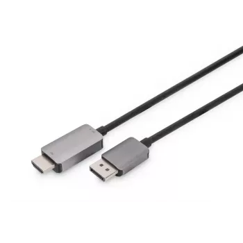Καλώδιο προσαρμογέα DIGITUS DP σε HDMI 8K@60Hz, θήκη αλουμινίου, μαύρο 2 m