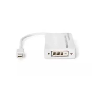 DIGITUS DB-340509-002-W προσαρμογέας Mini DisplayPort σε DisplayPort/HDMI/DVI, 1080p/60 Hz, 0,2 m, λευκός