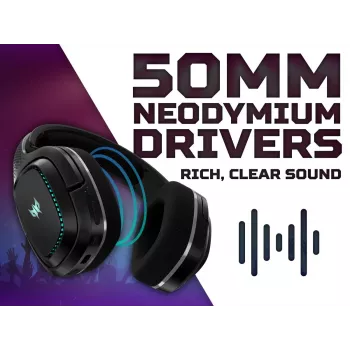 ACER Headset Predator Galea 550 - Στερεοφωνικό - Bluetooth