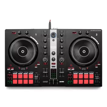 Hercules INPULSE 300 MK2 Vinyl-Scratcher μαύρο, κόκκινο