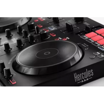 Hercules INPULSE 300 MK2 Vinyl-Scratcher μαύρο, κόκκινο