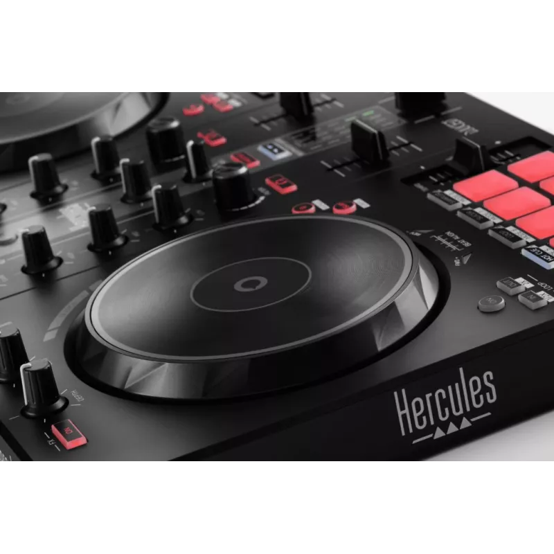 Hercules INPULSE 300 MK2 Vinyl-Scratcher μαύρο, κόκκινο