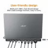 Acer 13-in-1 Type-C Minidock Ενσύρματο USB 3.2 Gen 1 μαύρο