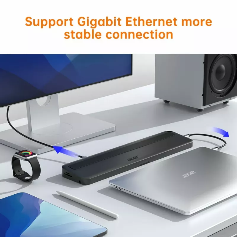 Acer 13-in-1 Type-C Minidock Ενσύρματο USB 3.2 Gen 1 μαύρο