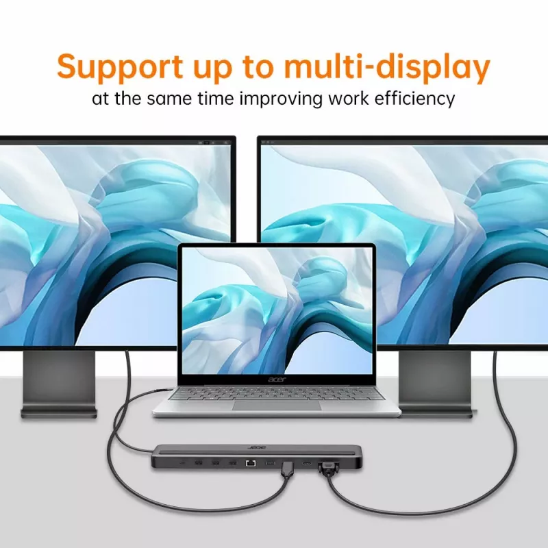 Acer 13-in-1 Type-C Minidock Ενσύρματο USB 3.2 Gen 1 μαύρο