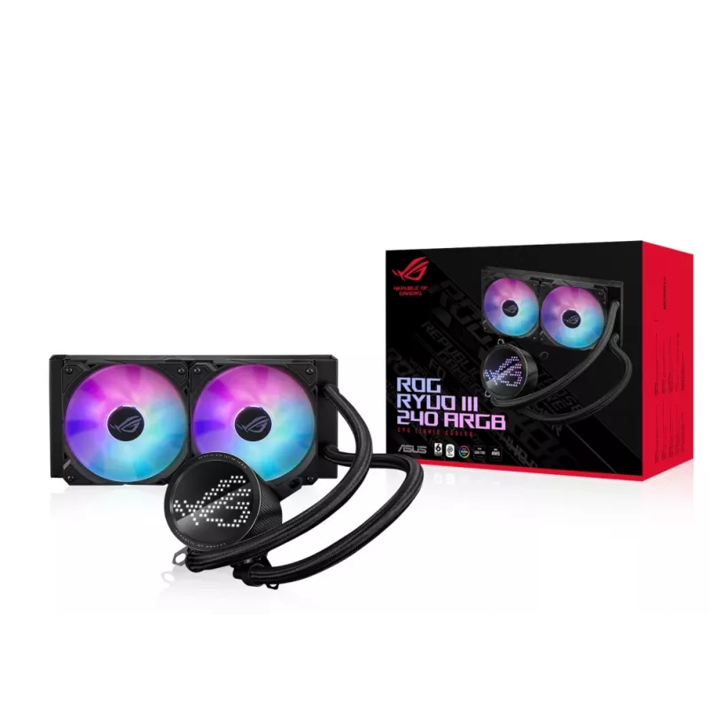 ASUS ROG Ryuo III 240 ARGB Υγρόψυξη επεξεργαστή 12 cm μαύρο