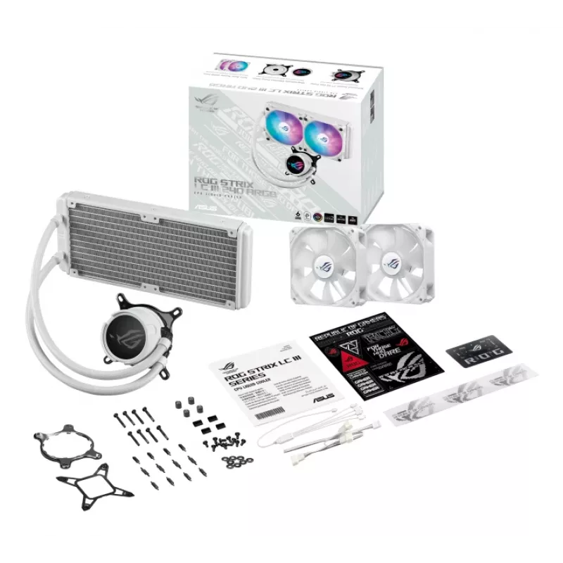 ASUS ROG Strix LC III 240 ARGB White Edition Σετ υδρόψυξης επεξεργαστή 12 cm
