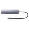 Manhattan USB-C Dock/Hub με αναγνώστη καρτών, θύρες (x5): Ethernet, HDMI, USB-A (x2) και USB-C, με Power Delivery (PD) 100 W – απαιτείται εξωτερικός φορτιστής USB-C (δεν περιλαμβάνεται). Τροφοδοσία USB (δεν απαιτείται εξωτερικό τροφοδοτικό), όταν δεν χρησιμοποιείται PD