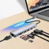 Manhattan USB-C Dock/Hub με αναγνώστη καρτών, θύρες (x5): Ethernet, HDMI, USB-A (x2) και USB-C, με Power Delivery (PD) 100 W – απαιτείται εξωτερικός φορτιστής USB-C (δεν περιλαμβάνεται). Τροφοδοσία USB (δεν απαιτείται εξωτερικό τροφοδοτικό), όταν δεν χρησιμοποιείται PD