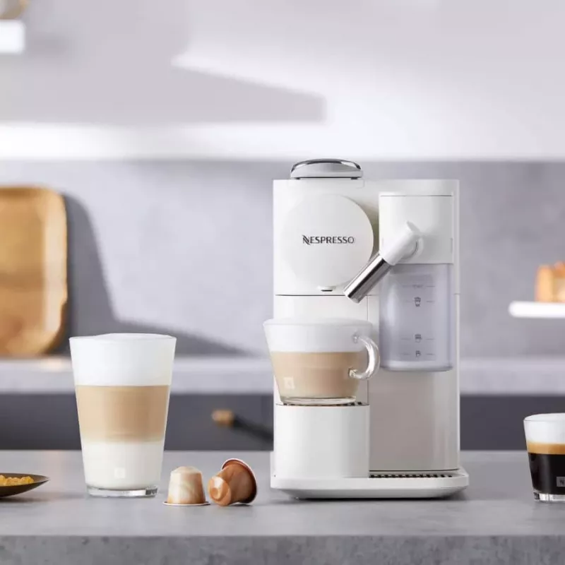 De’Longhi Lattissima One Nespresso Μηχανή καφέ με κάψουλες - Λευκό