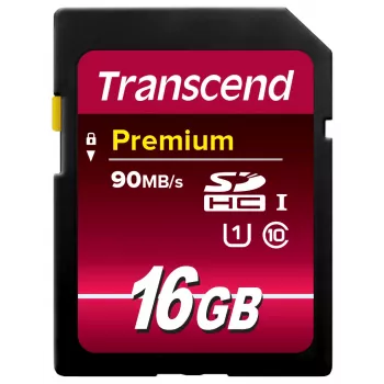 Μνήμη Flash Transcend 16 GB SDHC UHS-I TS16GSDU1