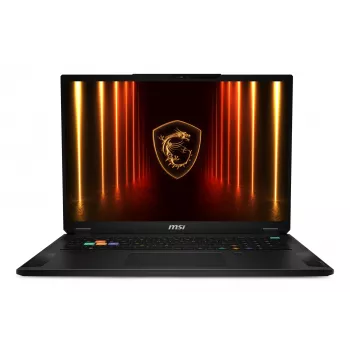 MSI Stealth 18 HX AI A2XWIG-042 gaming φορητός υπολογιστής, 18 ιντσών UHD+ 3840x2400 120 Hz, Intel Core Ultra 9 275HX, 64 GB DDR5, 2 TB SSD, NVIDIA GeForce RTX 5080, Wi-Fi 7 (802.11be), Bluetooth, Windows 11 Pro, μαύρος