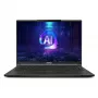 MSI Stealth A16 AI+ A3XWIG-043 gaming φορητός υπολογιστής, 16 ιντσών QHD+ OLED 2560x1600 240 Hz, AMD Ryzen AI 9 HX 370, 32 GB LPDDR5X, 2 TB SSD, NVIDIA GeForce RTX 5080, Wi-Fi 7 (802.11be), Windows 11 Home, μαύρος