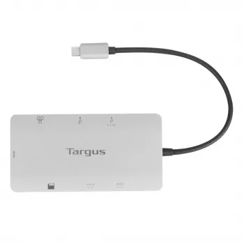 Targus DOCK423EU Σταθμός σύνδεσης laptop/Επαναλήπτης θυρών Ενσύρματο USB 3.2 Gen 1 (3.1 Gen 1) Type-C Ασημί
