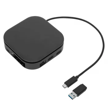 Targus DOCK116GLZ Σταθμός σύνδεσης laptop/Επαναλήπτης θυρών Ενσύρματο USB 3.2 Gen 2 (3.1 Gen 2) Type-C Μαύρο