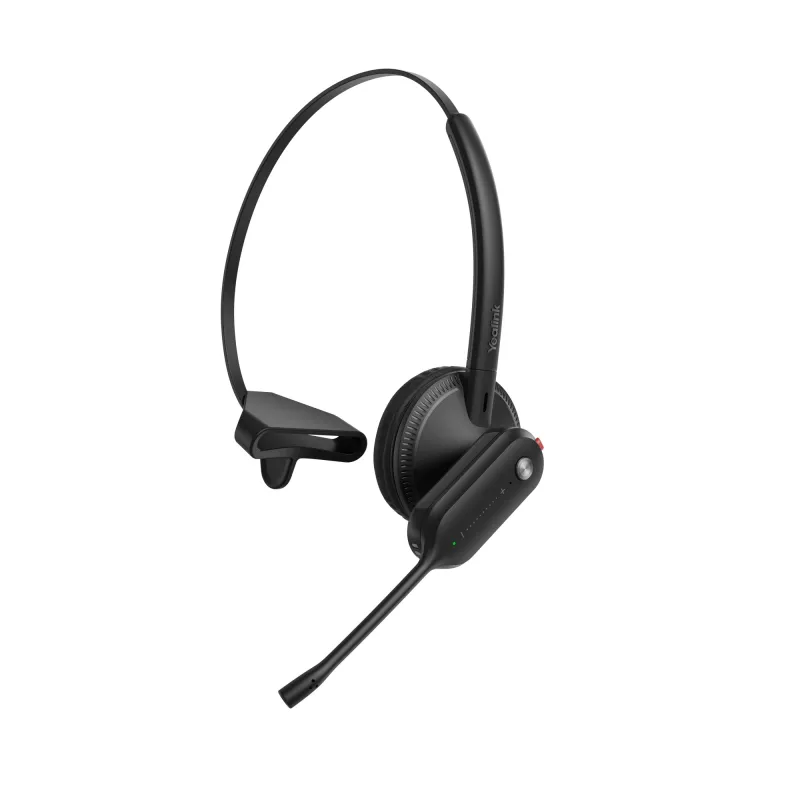 Yealink WH63 E2 UC Headset, ασύρματο, Τηλεφωνία/Μουσική, 16 g, Headset, Μαύρο