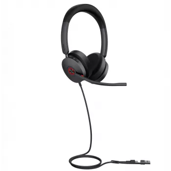 Yealink UH48 Dual Teams USB-C/A Headset, ενσύρματο, Κλήσεις/Μουσική, 20–20000 Hz, 169 g, Headset, Μαύρο