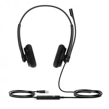 Yealink UH34 Lite Dual Teams Headset, Ενσύρματο, 20 - 20000 Hz, Γραφείο/Callcenter, 110 g, Headset, Μαύρο