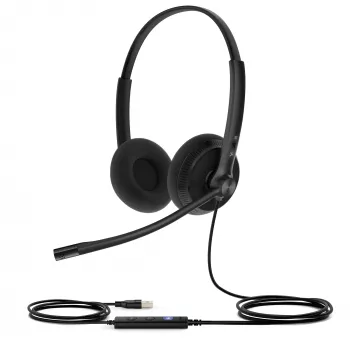 Yealink UH34 Lite Dual Teams Headset, Ενσύρματο, 20 - 20000 Hz, Γραφείο/Callcenter, 110 g, Headset, Μαύρο