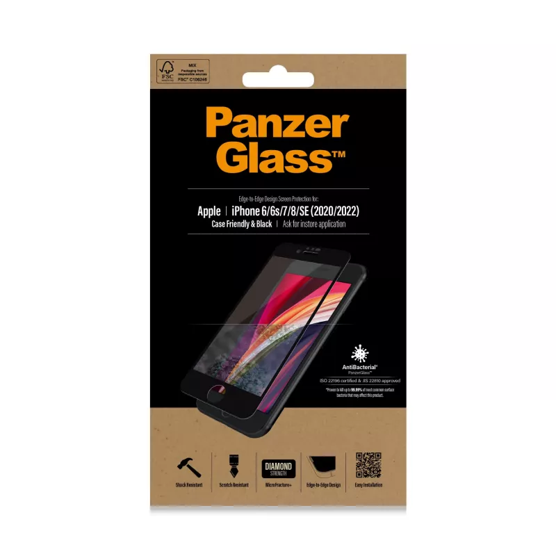 PanzerGlass® Προστασία οθόνης iPhone 8 | 7 | 6s | 6 | SE (2020/2022) | Edge-to-Edge