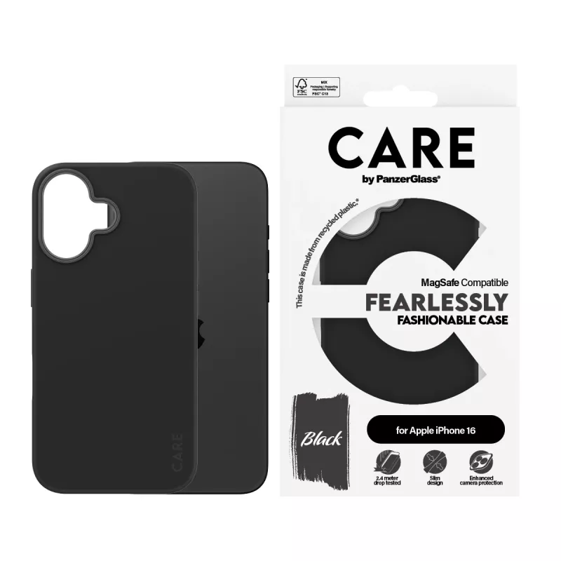 PanzerGlass CARE™ by ® Θήκη μαύρη με MagSafe iPhone 16