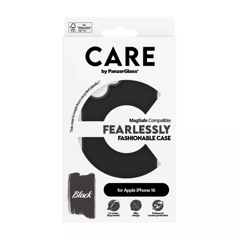PanzerGlass CARE™ by ® Θήκη μαύρη με MagSafe iPhone 16