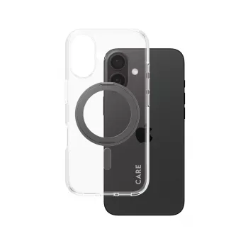 PanzerGlass CARE™ by ® Θήκη διαφανής με μαύρο Kickstand & MagSafe iPhone 16