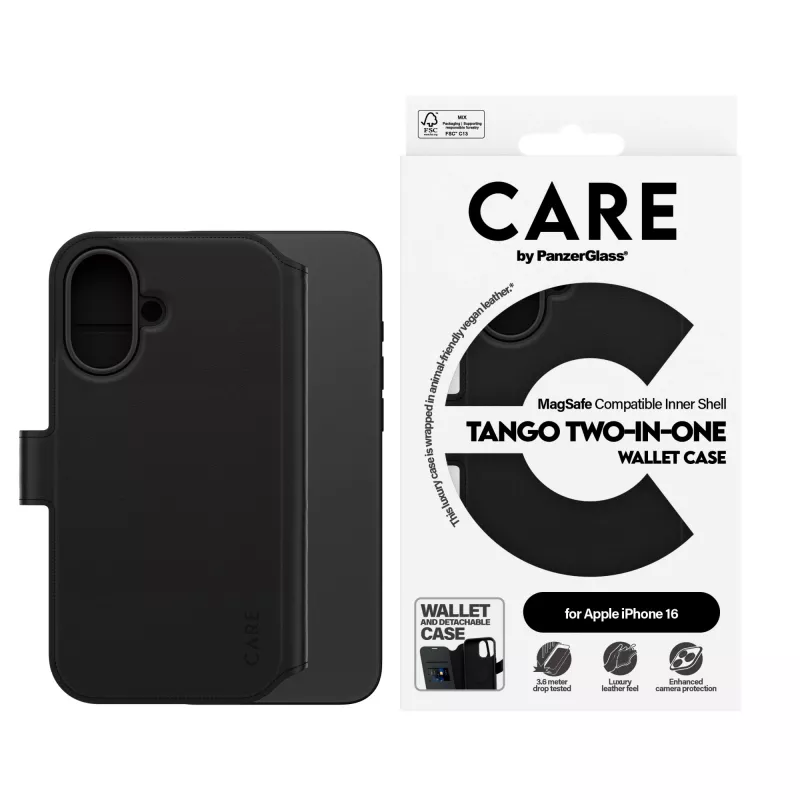 PanzerGlass CARE™ by ® Tango 2-in-1 Wallet Case με MagSafe iPhone 16