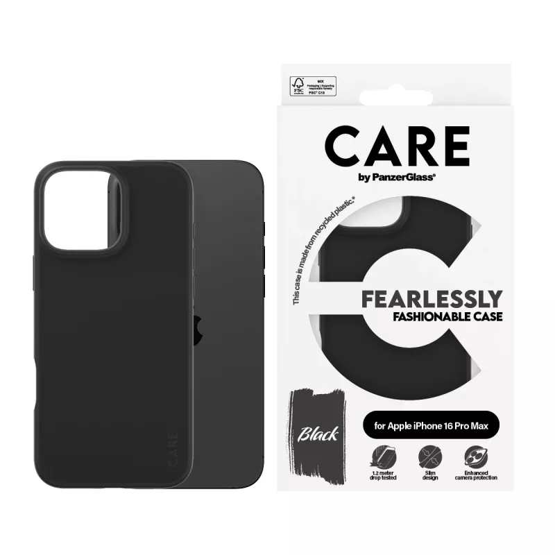 PanzerGlass CARE™ by ® Θήκη μαύρη iPhone 16 Pro Max