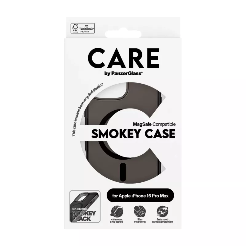 PanzerGlass CARE™ by ® Urban Combat Case Smokey w. μαύρο MagSafe iPhone 16 Pro Max