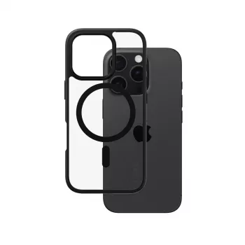 PanzerGlass CARE™ by ® Urban Combat Case διαφανής με μαύρο πλαίσιο & MagSafe iPhone 16 Pro