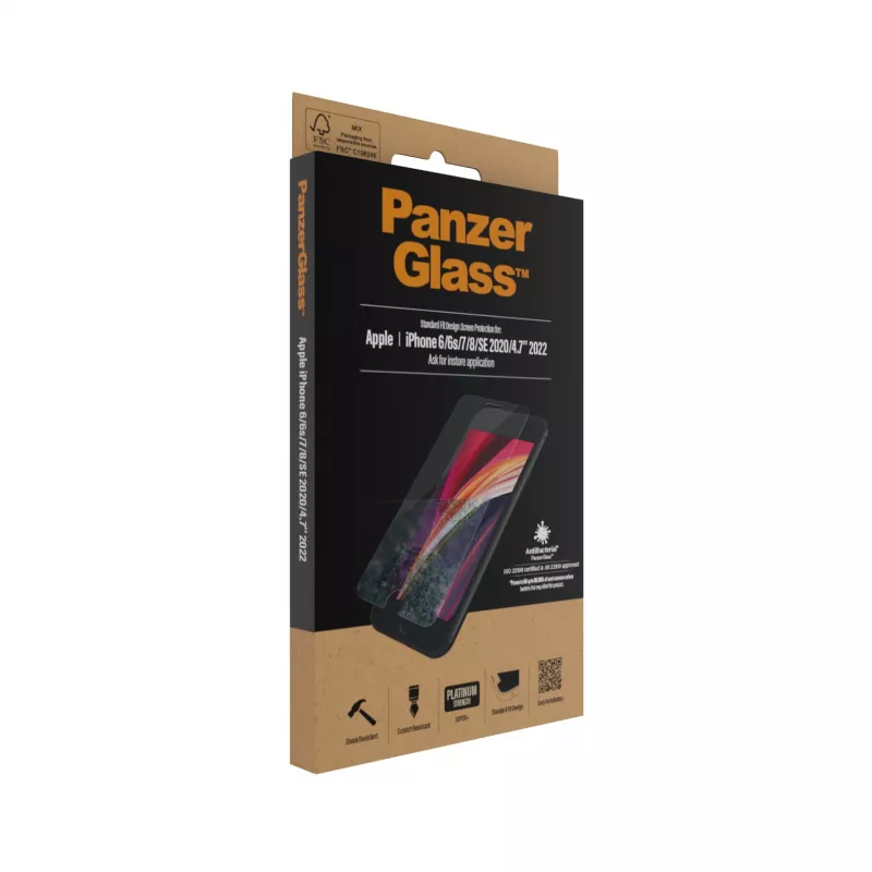 PanzerGlass ® Προστασία οθόνης iPhone 8 | 7 | 6s | 6 | SE (2020/2022) | Standard Fit