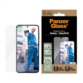 PanzerGlass® Προστασία οθόνης Samsung Galaxy A56 5G | Ultra-Wide Fit με EasyAligner