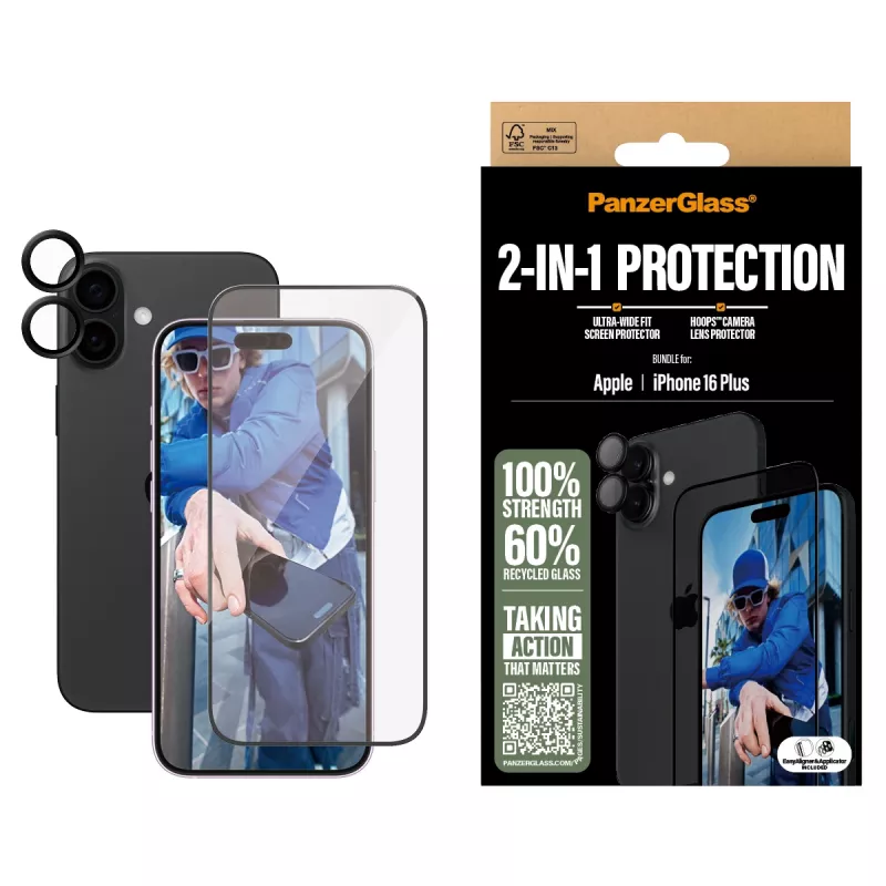 PanzerGlass 2-in-1 Bundle iPhone '24 6,7 inch B2863+1283
