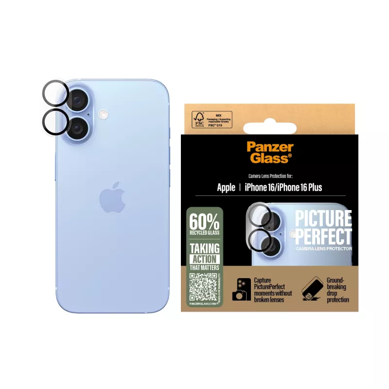 PanzerGlass ® PicturePerfect προστασία φακού κάμερας iPhone 16 | 16 Plus