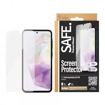 PanzerGlass SAFE. by ® προστασία οθόνης Samsung Galaxy A35 5G | Ultra-Wide Fit με EasyAligner