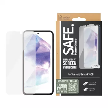 PanzerGlass SAFE. by ® προστασία οθόνης Samsung Galaxy A55 5G | Ultra-Wide Fit με EasyAligner